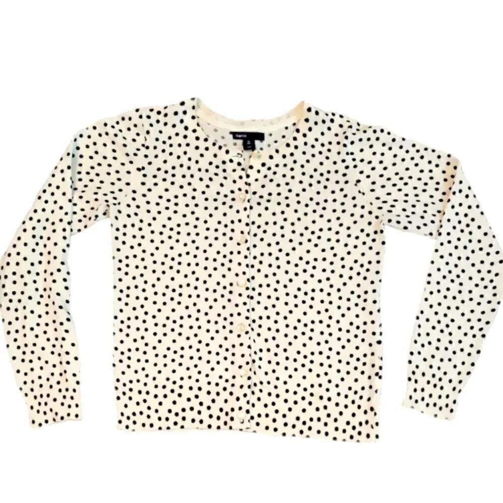 EC GAP KIDS 100% COTTON POLKA-DOT CARDIGAN SZ. 12